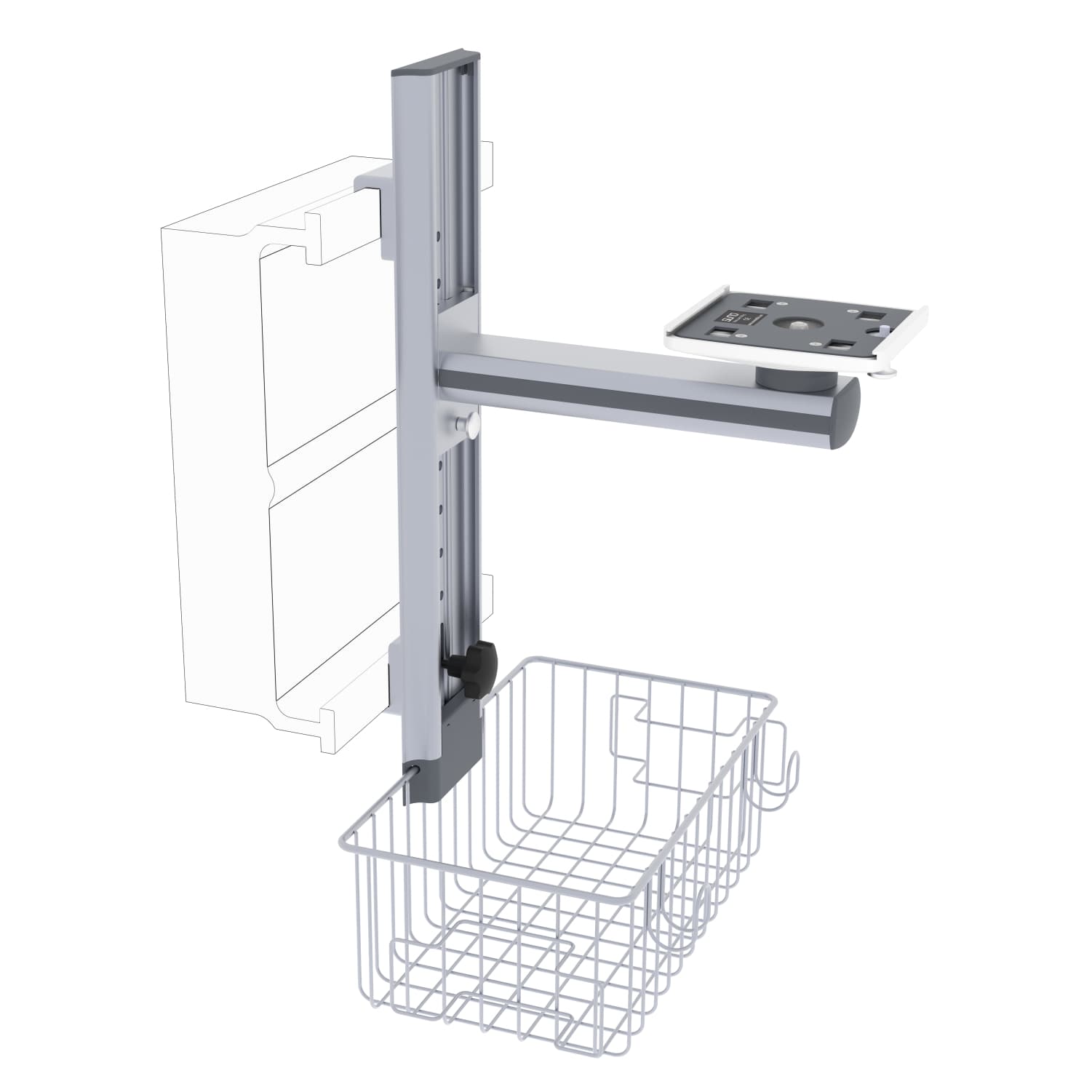 DMS-4RT | Pendant Type Monitor Stand